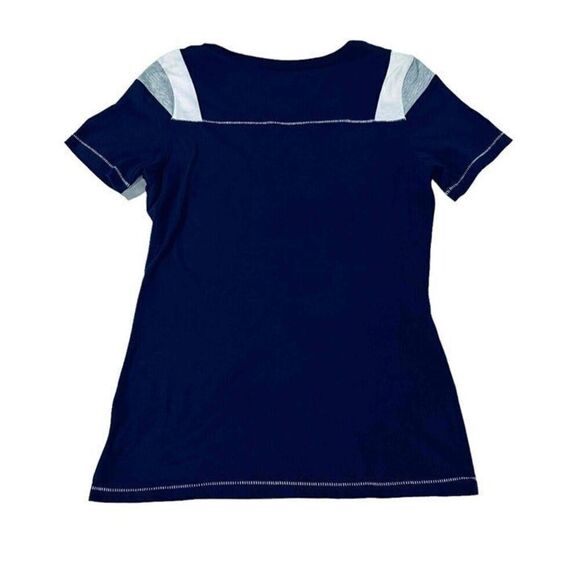 Cowboys Her Style Women's Blue Short Sleeve Dallas Cowboys V-Neck T-Shirt Size M - Picture 10 of 11